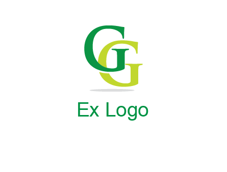 letter G overlapping letter G