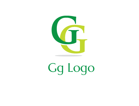 letter G overlapping letter G