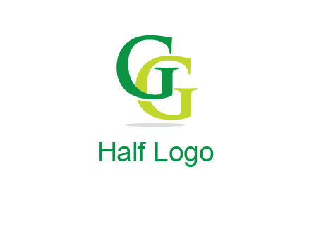 letter G overlapping letter G