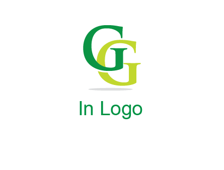 letter G overlapping letter G