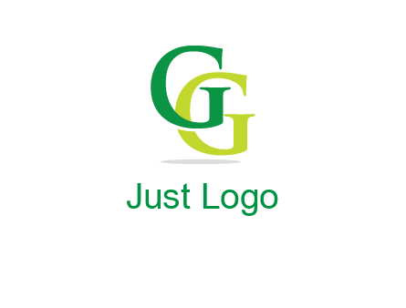 letter G overlapping letter G