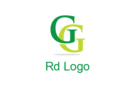letter G overlapping letter G
