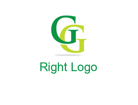 letter G overlapping letter G