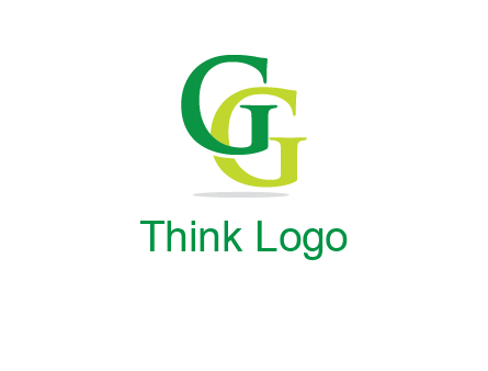 letter G overlapping letter G