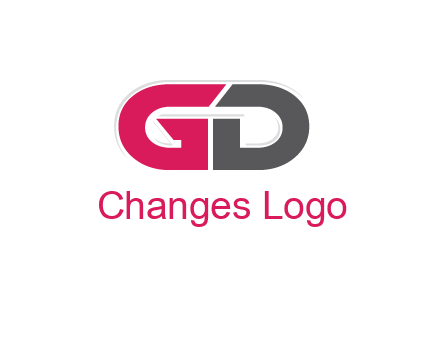 letter GD forming capsule 