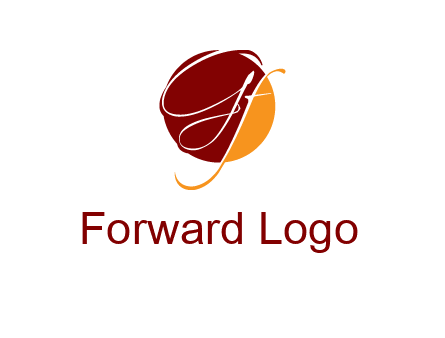 GF Letters are in a circle Logo
