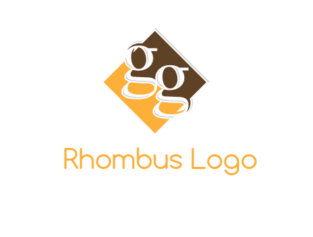 Letters GG in a diamond Logo