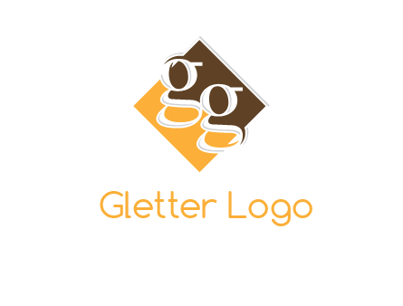 Letters GG in a diamond Logo