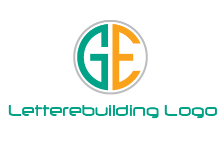 Letters GE are in a circle logo
