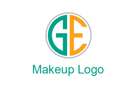 Letters GE are in a circle logo