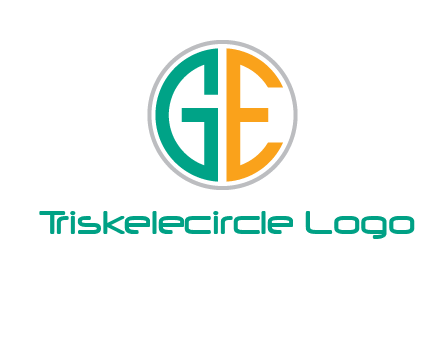 Letters GE are in a circle logo
