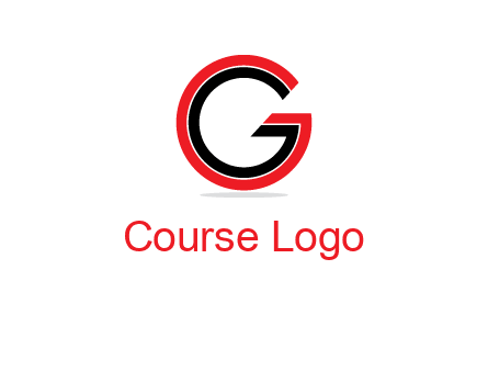 two line art letter G 