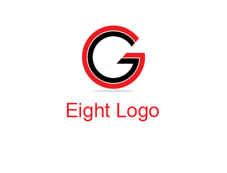 two line art letter G 