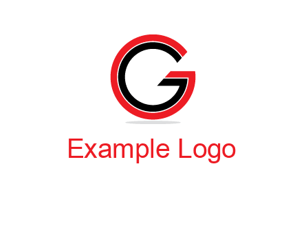 two line art letter G 