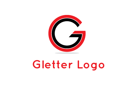 two line art letter G 