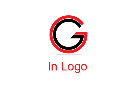 two line art letter G 