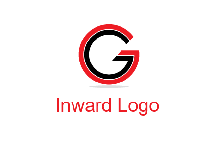 two line art letter G 