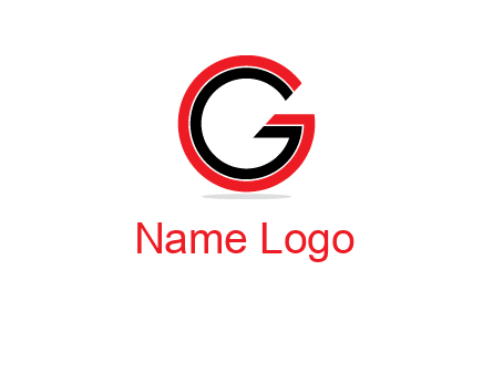 two line art letter G 