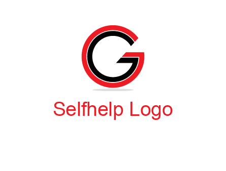 two line art letter G 