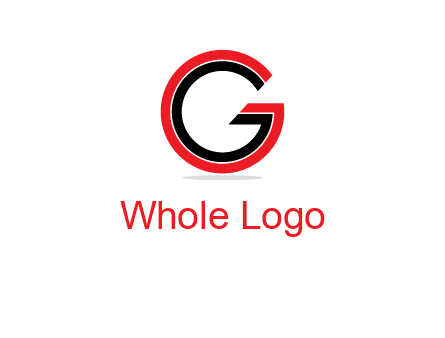 two line art letter G 