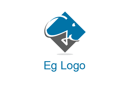 G and i letters are in a diamond shape logo