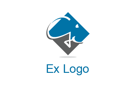 G and i letters are in a diamond shape logo