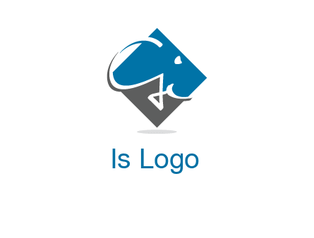 G and i letters are in a diamond shape logo