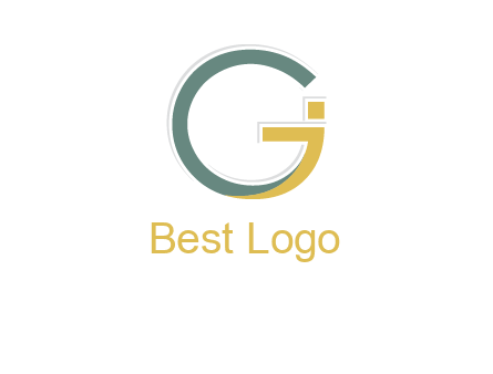 letter G forming letter I 