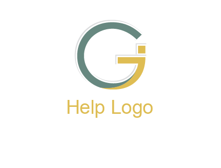 letter G forming letter I 