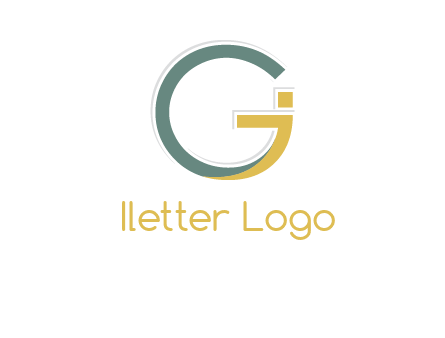 letter G forming letter I 