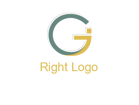 letter G forming letter I 