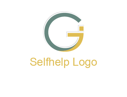 letter G forming letter I 