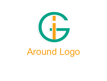 letter I in letter G 