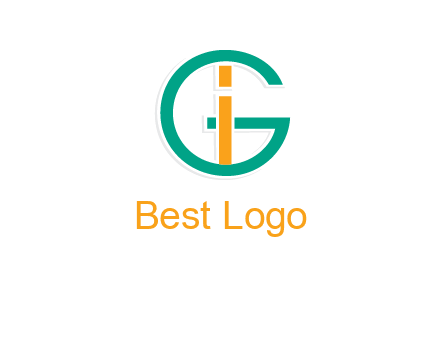 letter I in letter G 