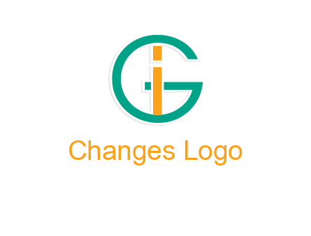letter I in letter G 
