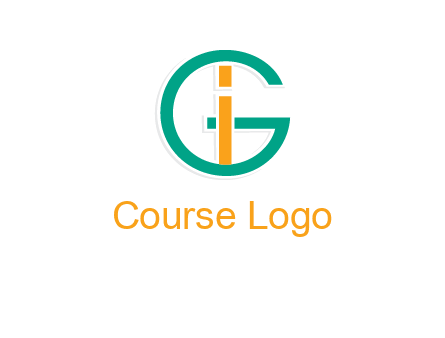 letter I in letter G 