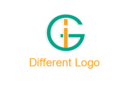 letter I in letter G 