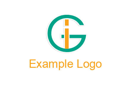 letter I in letter G 