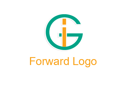 letter I in letter G 