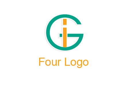 letter I in letter G 