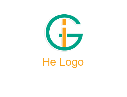 letter I in letter G 
