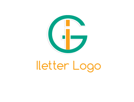 letter I in letter G 