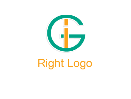 letter I in letter G 