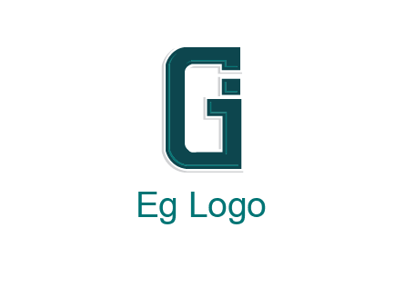 letter GI forming square
