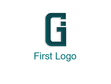 letter GI forming square