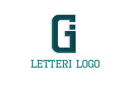letter GI forming square
