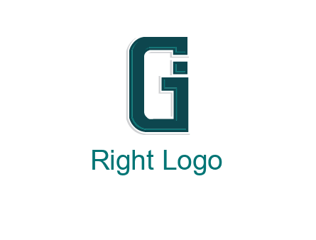 letter GI forming square