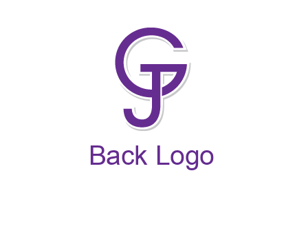 letter G joined with letter J