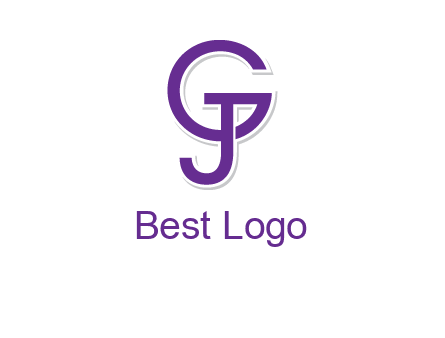 letter G joined with letter J