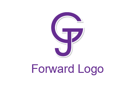 letter G joined with letter J